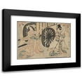 thumbnail image 1 of Utagawa Toyohiro 14x11 Black Modern Framed Museum Art Print Titled - Woman and Man (Late 18th Century - Early 19th Century), 1 of 5