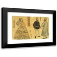 thumbnail image 1 of Utagawa Yoshiiku 24x17 Black Modern Framed Museum Art Print Titled - Gaikoku Jinbutsu Zuga - Oroshia, Amerika Nyonin (1861), 1 of 5