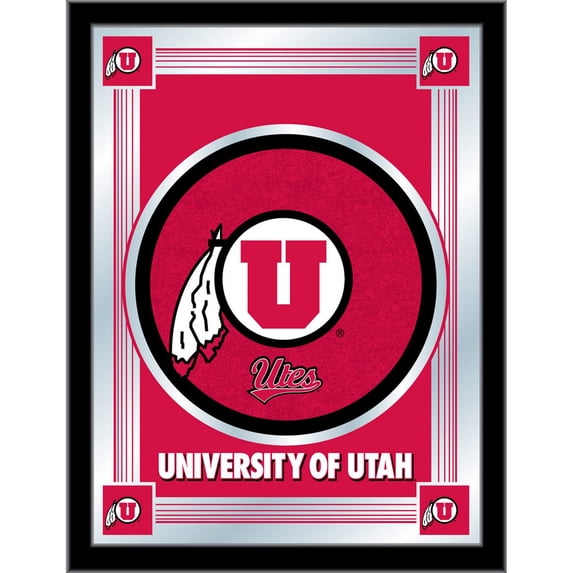 Utah Utes 17'' x 22'' Logo Mirror