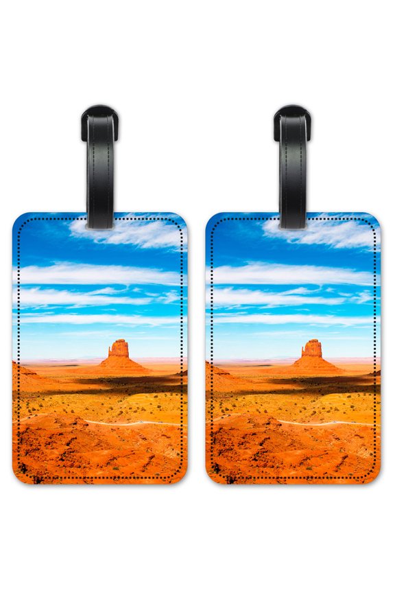 Utah 3 Peaks - Luggage ID Tags / Suitcase Identification Cards - Set of 2