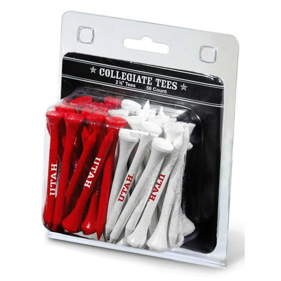 Team Golf NCAA UTAH Pack Of 50 Golf Tees