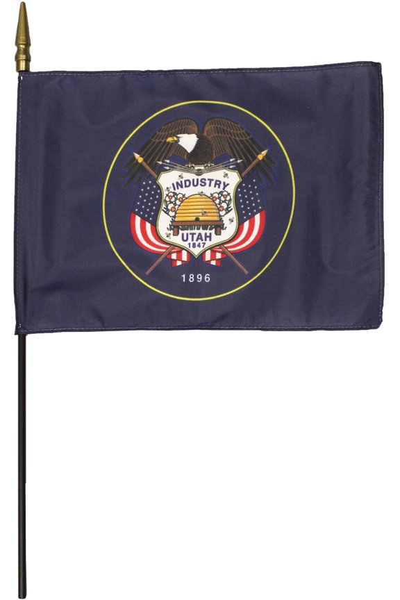 Utah - 8"X12" Stick Flag