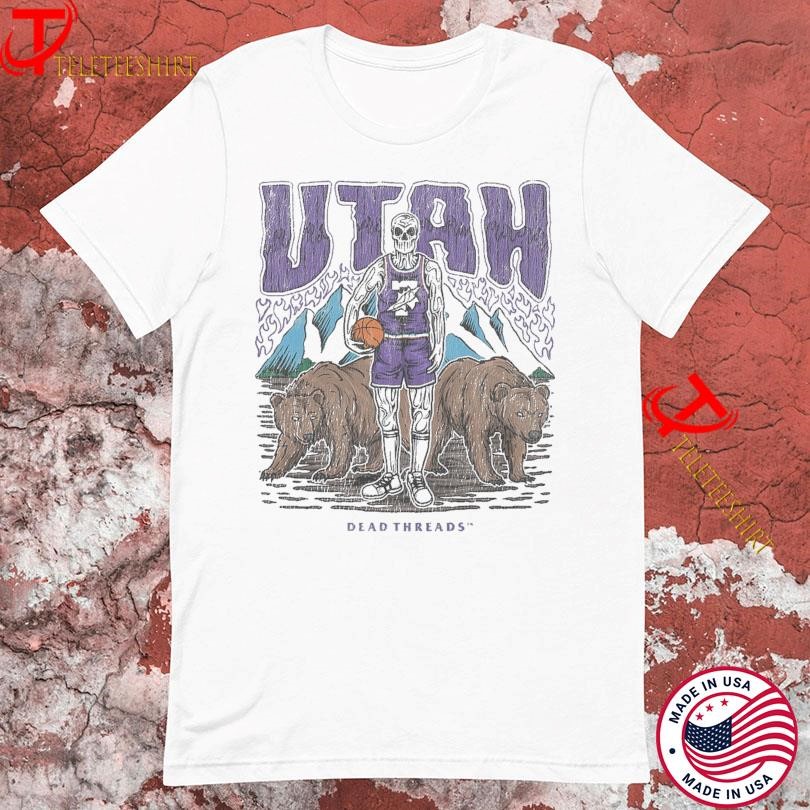 Utah Basketball Bear Mountain Dead Threads Tshirts