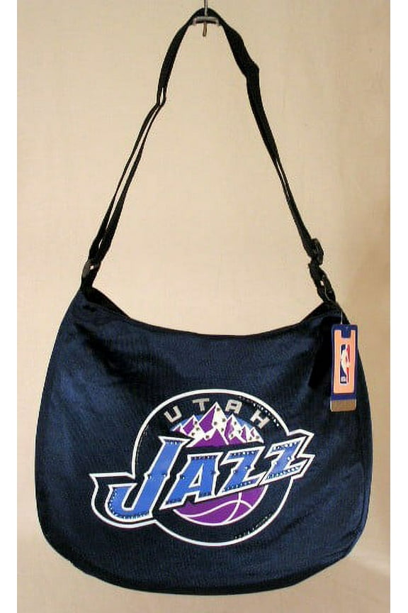 Utah Basketball Jazz Jersey Material Tote Bag Handbag Purse, 15x 14x 4