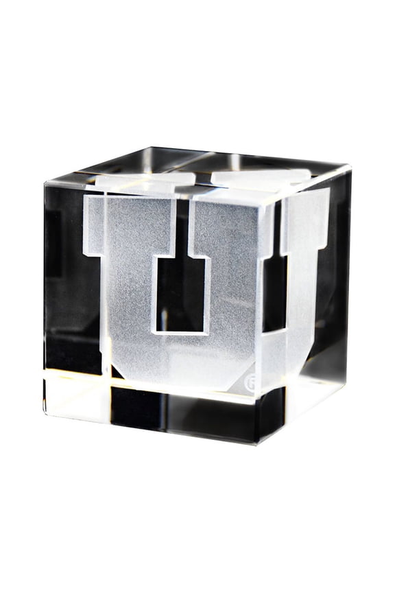 Utah Block U Crystal Cube