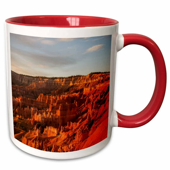 3drose, Utah, Bryce Canyon National Park, Bryce Amphitheater, 15oz Two-tone Red Mug
