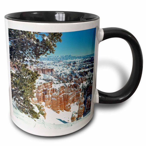 3drose, Utah, Bryce Canyon National Park, Hoodoos - Us45 Rer0094 - Ric Ergenbright, 11oz Two-tone Black Mug