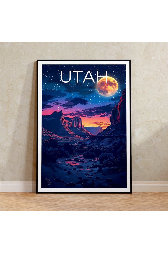 Utah Canyonlands Desert Outdoor Wall Art Decor Unframed Paper Print