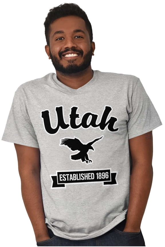 Utah Cute Bald Eagle Souvenir UT Girl Plus Size Crewneck Graphic Tee Shirt Brisco Brands 2X
