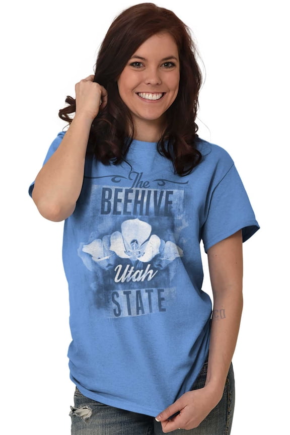 Utah Cute UT State Flower Souvenir Womens Graphic T Shirt Tees Brisco Brands