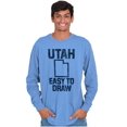 thumbnail image 1 of Utah Easy To Draw Beehive State Long Sleeve TShirt Men Women Brisco Brands L, 1 of 5