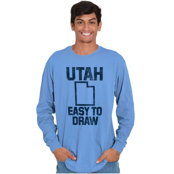 Utah Easy To Draw Beehive State Long Sleeve TShirt Men Women Brisco Brands L