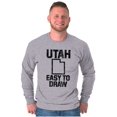 thumbnail image 1 of Utah Easy To Draw Beehive State Long Sleeve TShirt Men Women Brisco Brands S, 1 of 1
