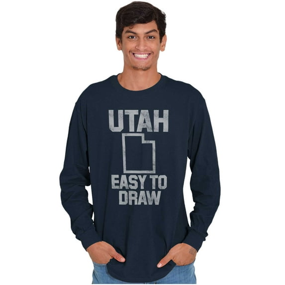 Utah Easy To Draw Beehive State Long Sleeve TShirt Men Women Brisco Brands X