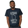 thumbnail image 1 of Utah Easy To Draw Beehive State Plus Size Crewneck Graphic Tee Shirt Brisco Brands 4X, 1 of 5
