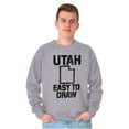 thumbnail image 1 of Utah Easy To Draw Beehive State Sweatshirt for Men or Women Brisco Brands S, 1 of 1