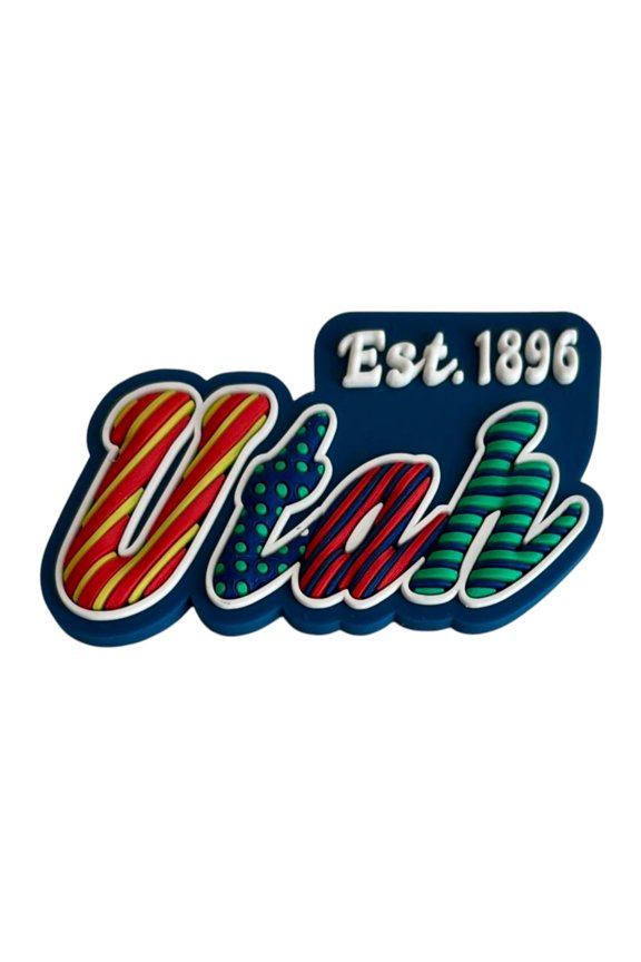 Utah Festive Multicolor Letters Fridge Designer Magnet 3.25" x 1.25"