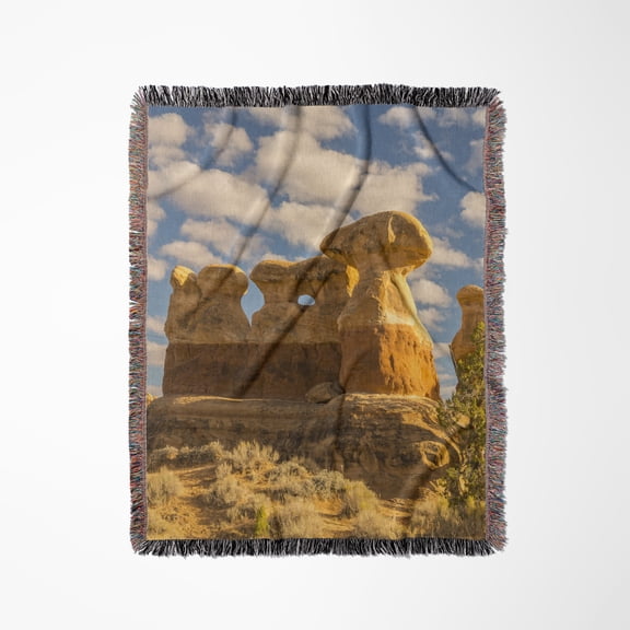 Utah, Grand Staircase-Escalante N.M. The Devils Garden Rock Formation, Woven Blanket