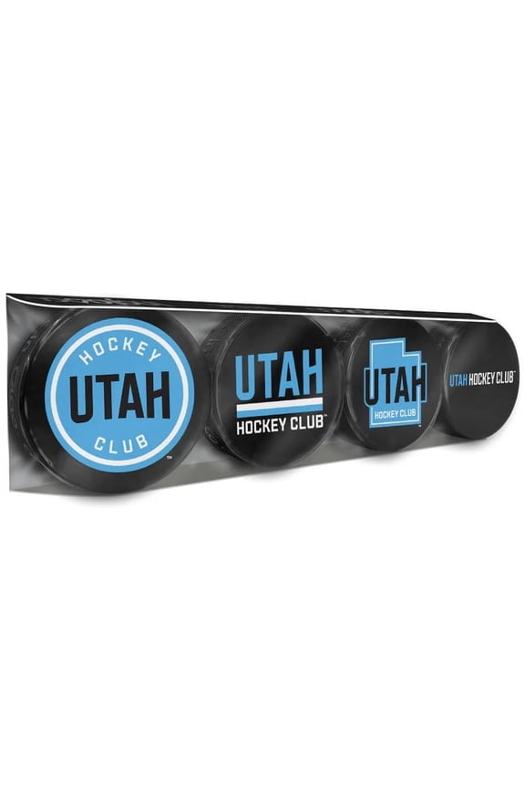 Utah Hockey Club Officially Licensed 4-Pack Hockey Puck Collection