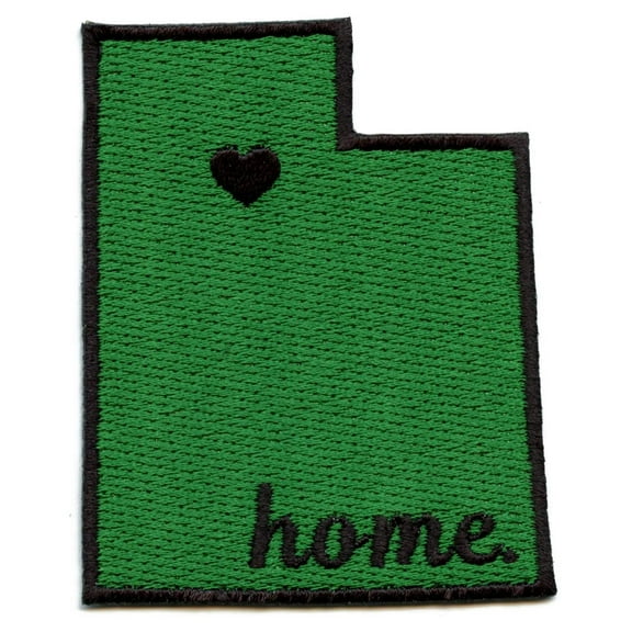 Utah Home State Embroidered Iron On Patch