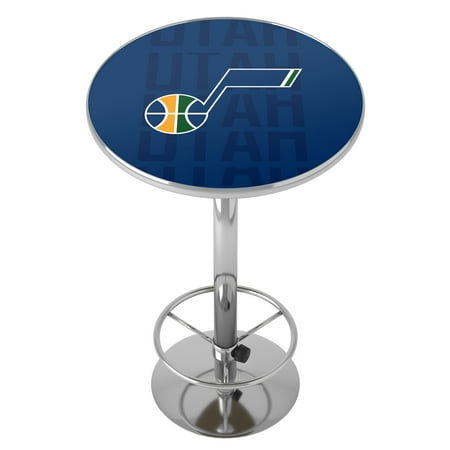 Utah Jazz NBA City Chrome Pub Table - Navy, Gold, Green