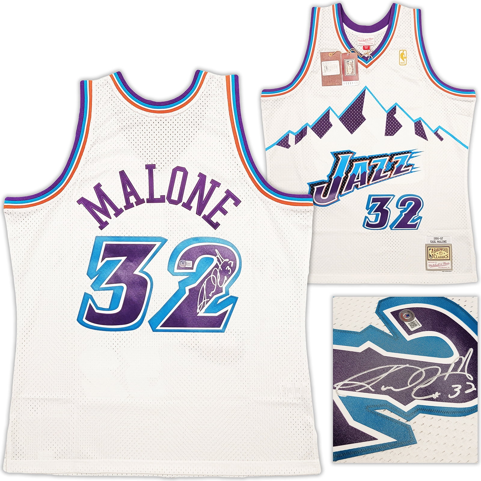 Mitchell & Ness Men's Sublimated Player Tank Jazz Karl Malone Tank Tops