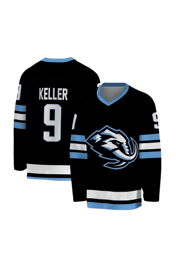 Utah Mammoth Fan Support Number V-Neck Hockey Jersey – Unisex Long Sleeve Athletic Pullover Sweatshirt, Lightweight Streetwear for Fans