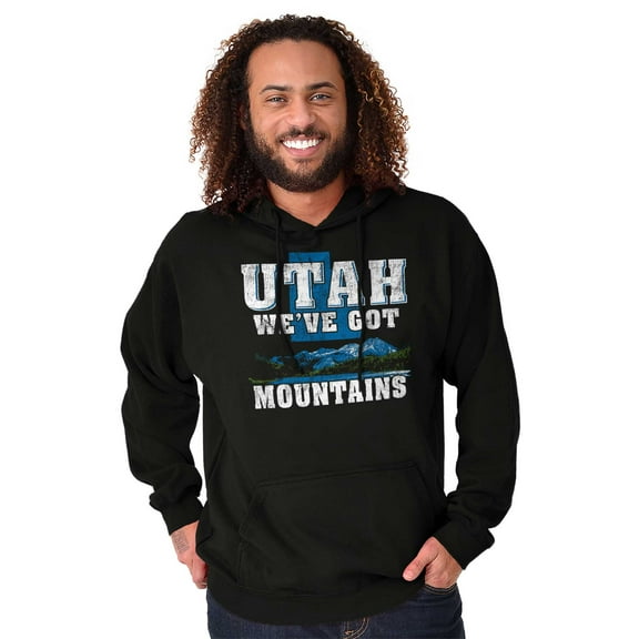 Utah Mountains Camping Hiking Hunting Hoodie Sweatshirt Women Men Brisco Brands M