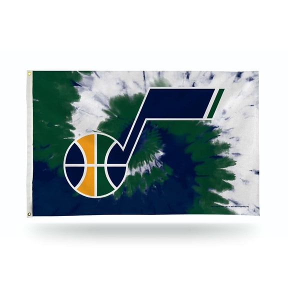 Utah Basketball Jazz Bold Tie Dye Design 3x5 Indoor/Outdoor Banner Flag