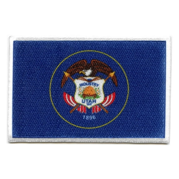 Utah Patch State Flag Embroidered Iron On