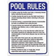 thumbnail image 1 of Utah Pool Rules Sign, Complies With State Of Utah Pool Safety Code, 18x24 Corrugated Plastic, 1 of 7