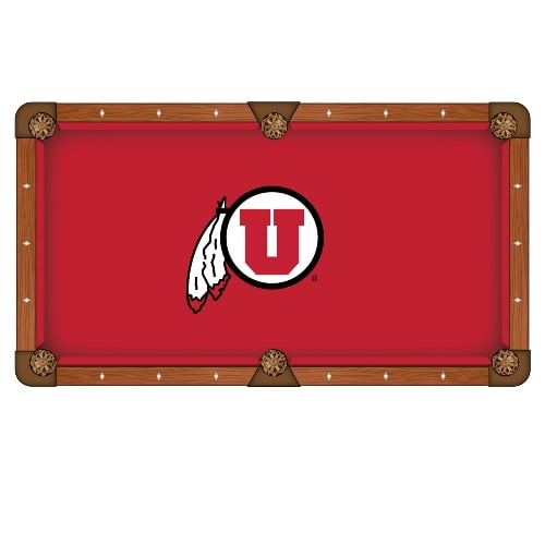 NCAA 7' Pool Table Cloth by Holland Bar Stool - Utah Utes