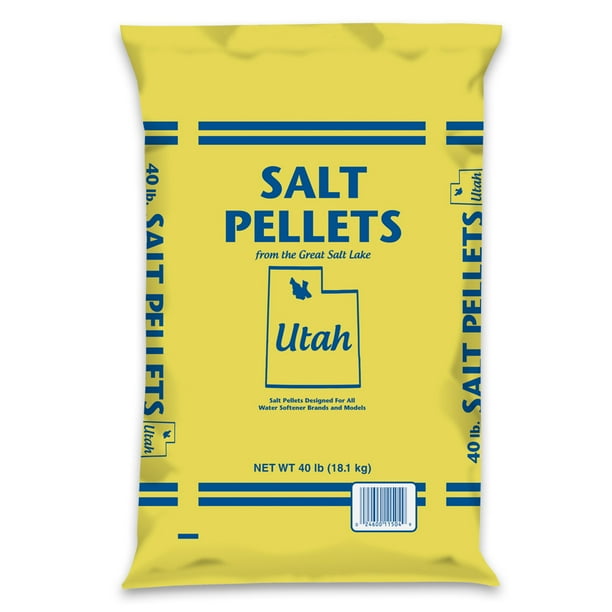 Utah Salt Water Softener Salt Pellets from The Great Salt Lake of Utah
