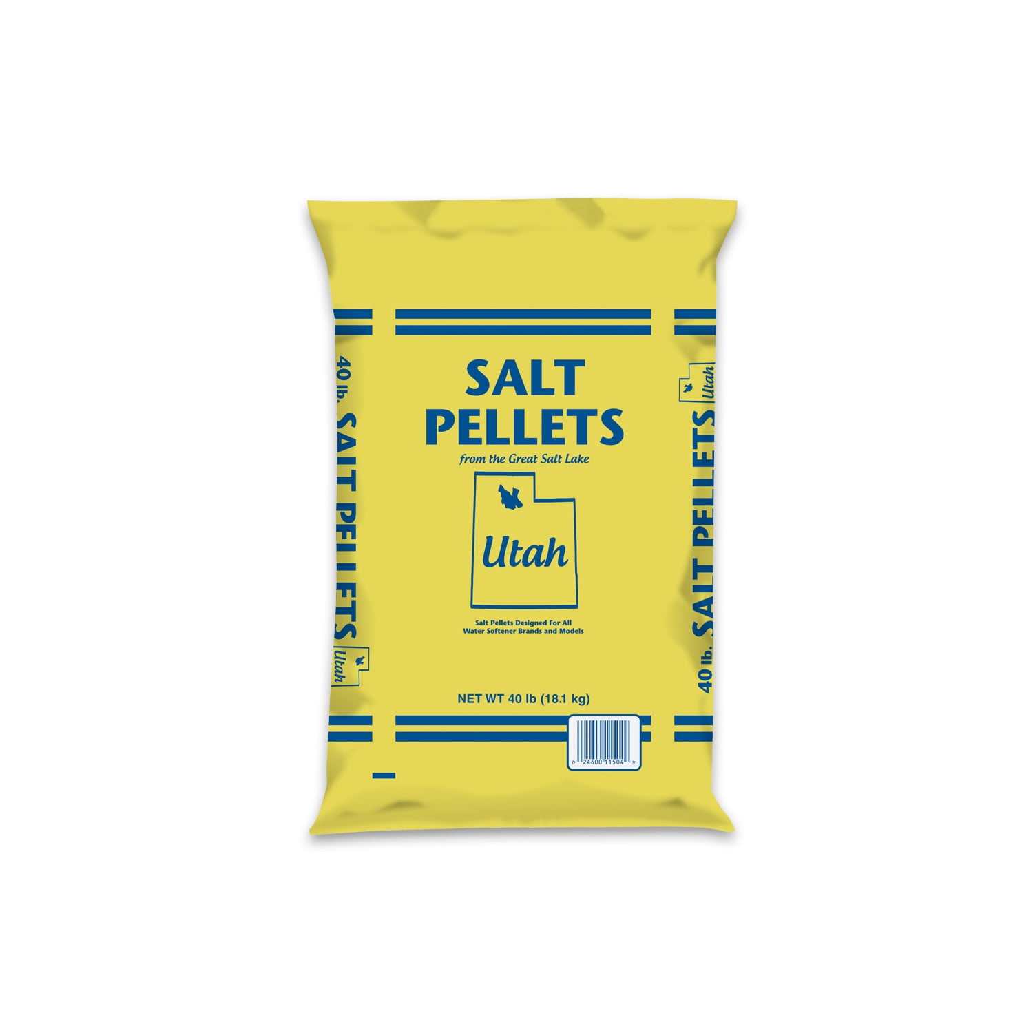 Utah Water Softener Salt Pellets, 40 lb