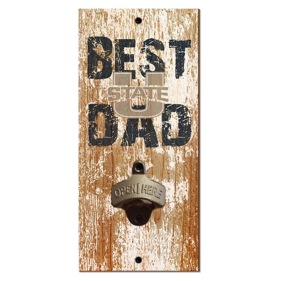 Utah State Aggies 5'' x 12'' Best Dad Bottle Opener