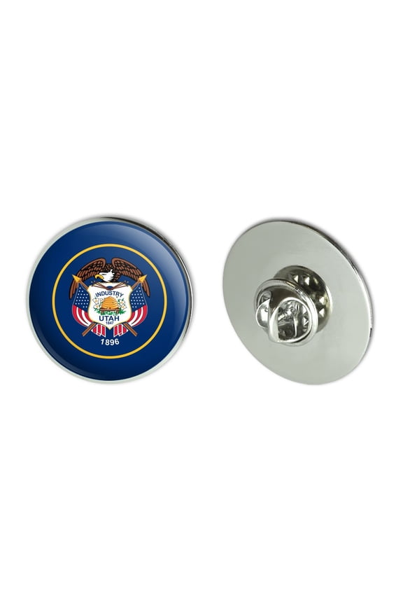 Utah State Flag Metal 1.1" Tie Tack Hat Lapel Pin Pinback