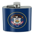 thumbnail image 1 of Utah State Flag Stainless Steel 5oz Hip Drink Kidney Flask, 1 of 3