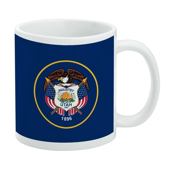 Utah State Flag White Mug