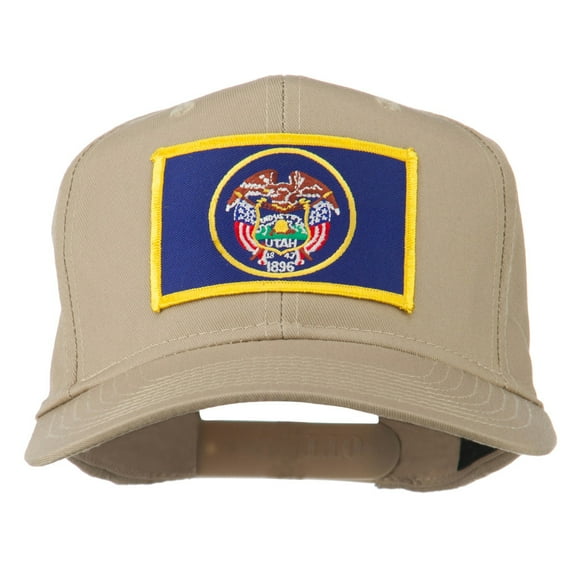 Utah State High Profile Patch Cap - Khaki OSFM