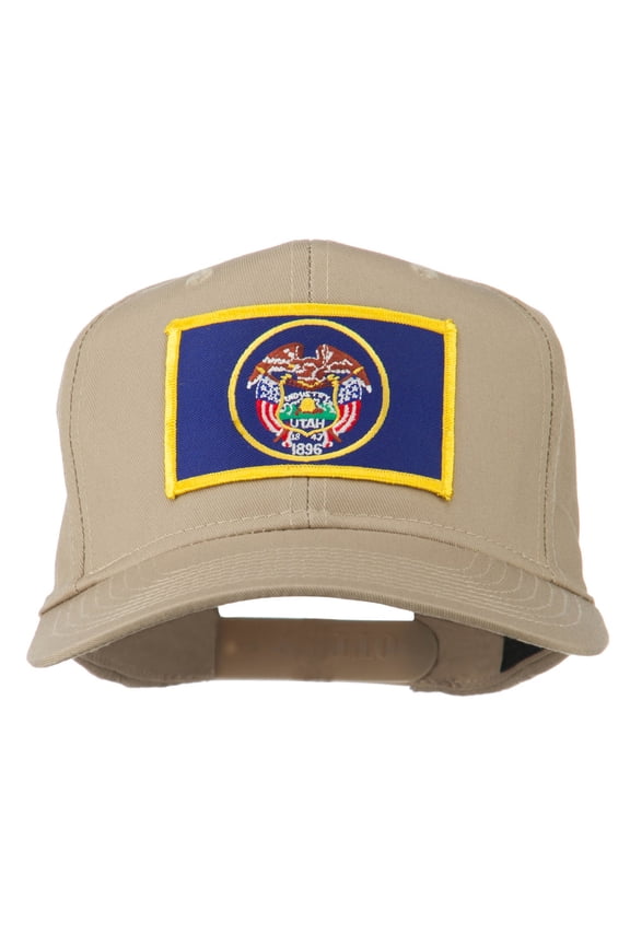 Utah State High Profile Patch Cap - Khaki OSFM