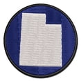 thumbnail image 1 of Utah State Silhouette Applique Multi-Color Embroidered Iron-On Patch - 2.0 Inch Mini, 1 of 5
