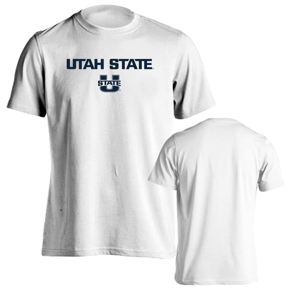 Utah State University Aggies Classic Arch with Mascot Short Sleeve T-Shirt