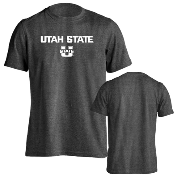 Utah State University Aggies Classic Arch with Mascot Short Sleeve T-Shirt