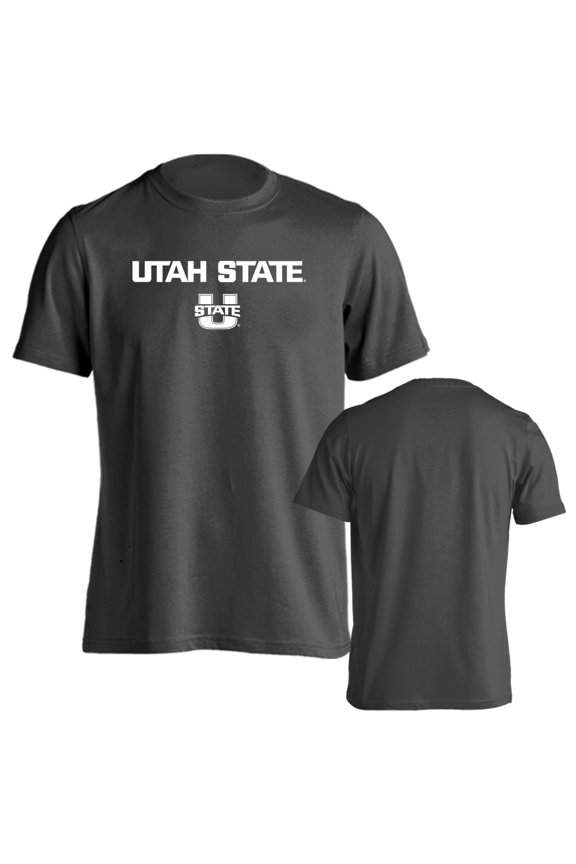 Utah State University Aggies Classic Arch with Mascot Short Sleeve T-Shirt