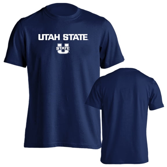 Utah State University Aggies Classic Arch with Mascot Short Sleeve T-Shirt