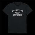thumbnail image 1 of Utah State University Aggies Distressed Arch College T-Shirt, Black - Large, 1 of 1