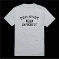 thumbnail image 1 of Utah State University Aggies Distressed Arch College T-Shirt, Heather Grey - Medium, 1 of 1