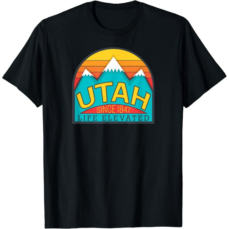Utah T Shirt Retro Tee Life Elevated Utah T Shirt Retro Tee Life Elevated