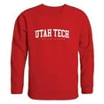 thumbnail image 1 of Utah Tech University Trailblazers Arch Crewneck Sweatshirt, Red - Small, 1 of 1