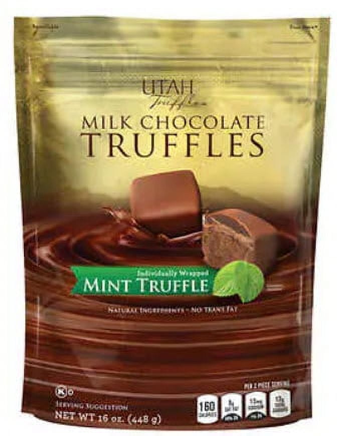 Utah Truffles - Bite Size Mint Truffle Chocolate, 16oz, 32ct - Walmart.com